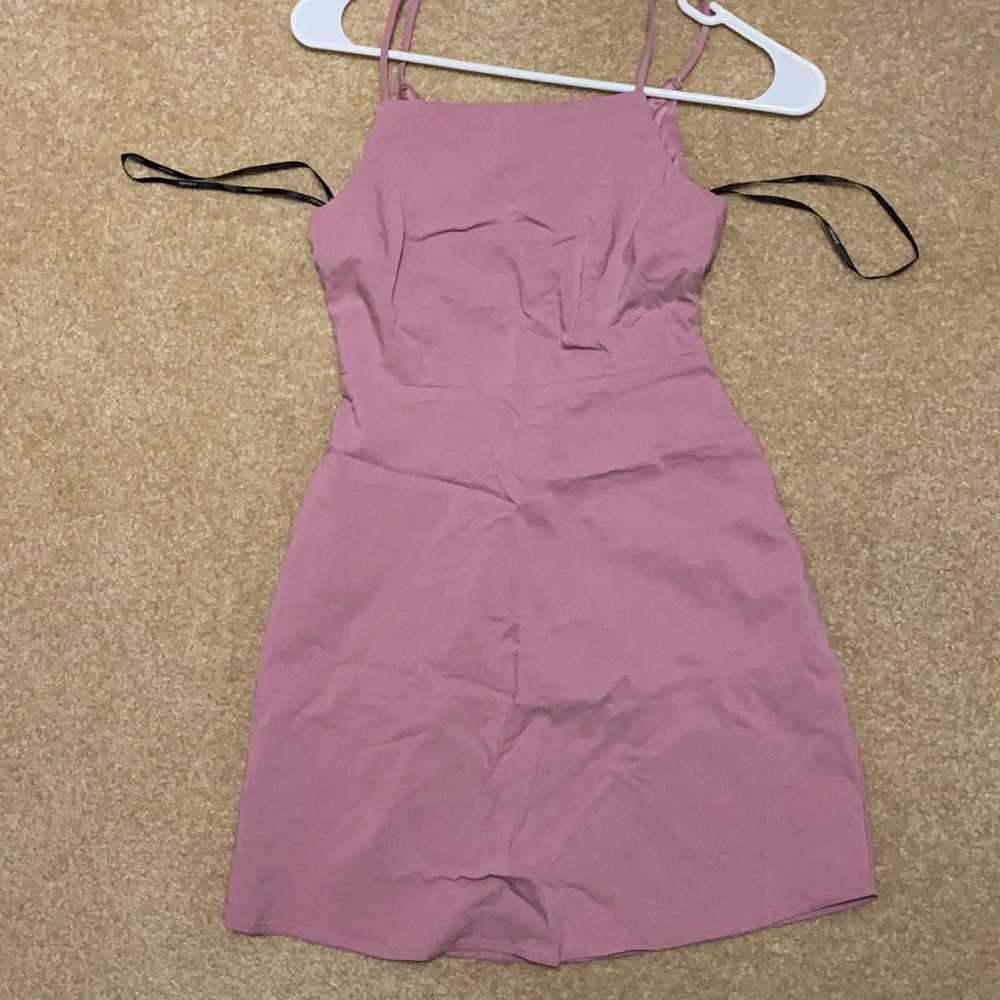 forever21 back tie dress